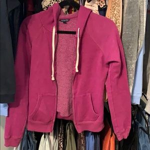 American eagle outfitters zip up sweater